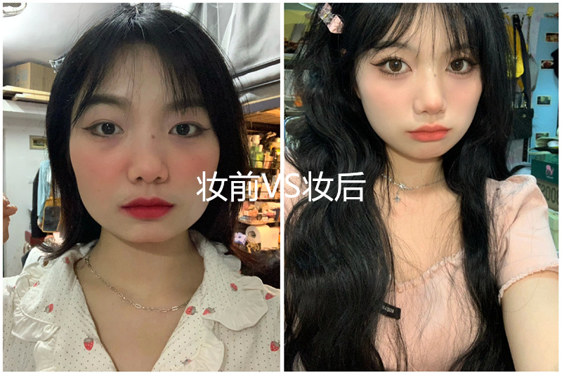 方形臉妝容教程，廣西美妝培訓學校一對一指導