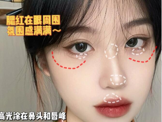 國(guó)風(fēng)少女妝容教程，廣西化妝造型學(xué)校整理好了