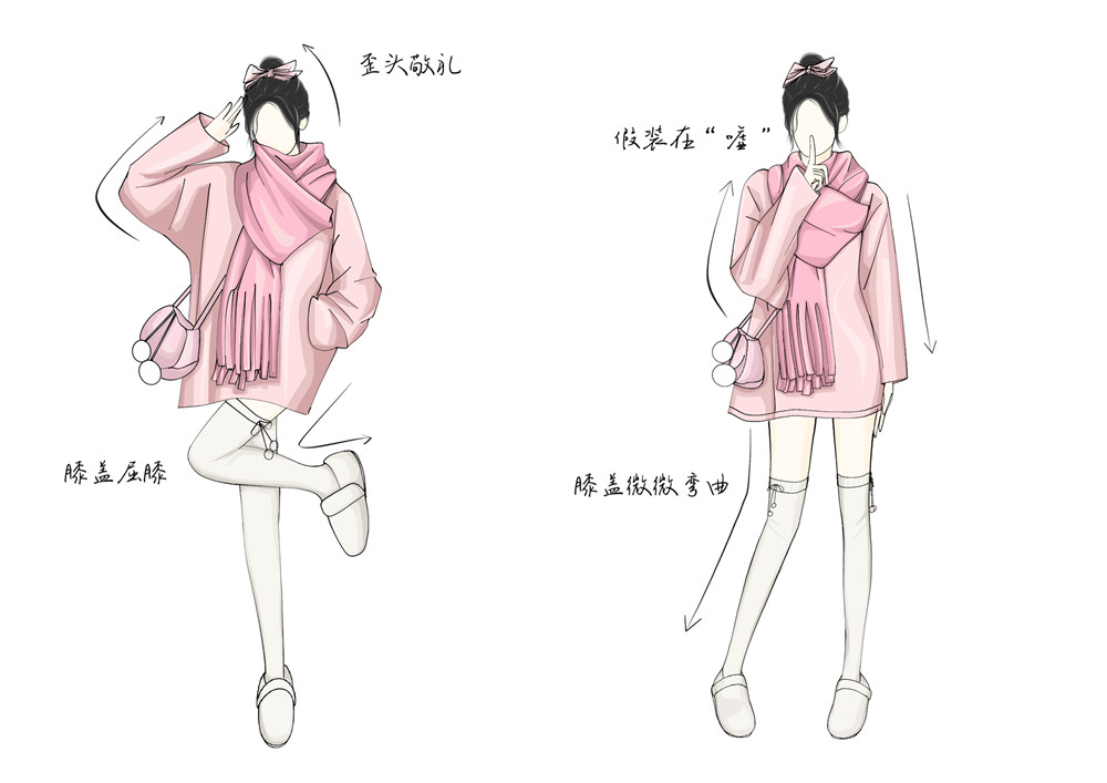 甜妹戶(hù)外拍照姿勢(shì)，廣西省彩妝造型培訓(xùn)教你