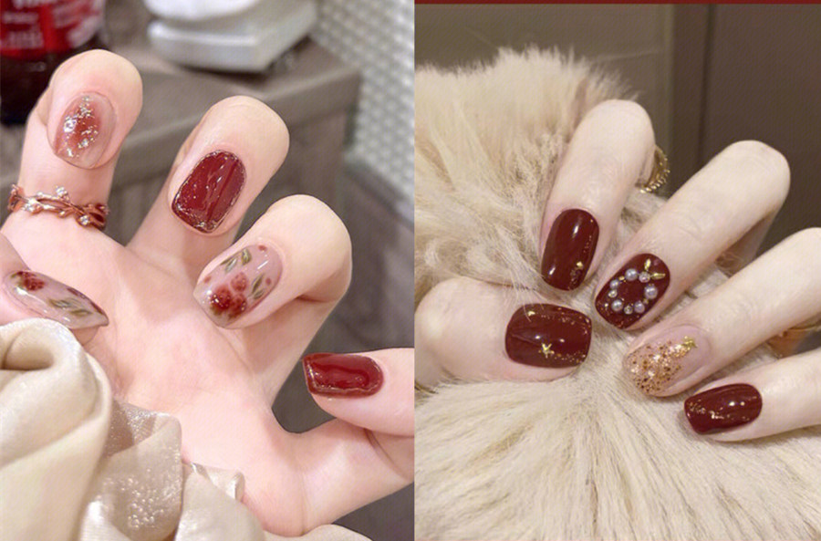 中國紅美甲，南寧美甲學習中心分享