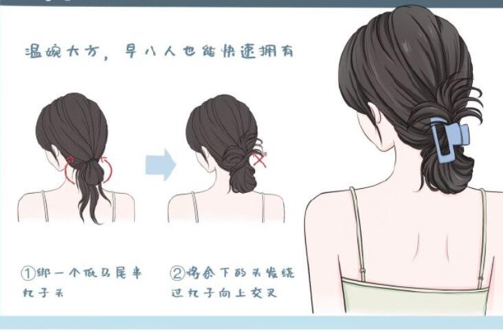 鯊魚夾發(fā)型教程，南寧扎發(fā)培訓(xùn)造型課