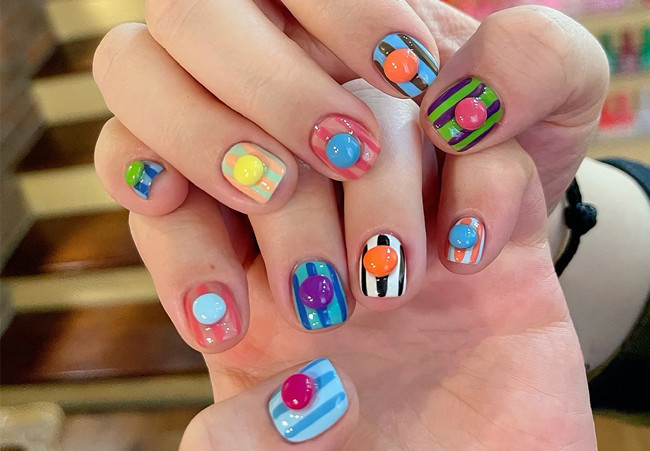 多巴胺美甲，南寧美甲網(wǎng)紅造型分享