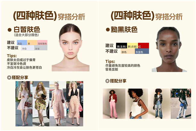 不同膚色的穿搭，廣西形象設(shè)計專業(yè)分析