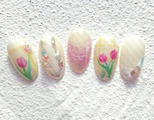 初秋氛圍感美甲，廣西美甲網(wǎng)紅造型學(xué)校收集