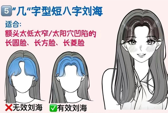 如何護理短八字劉海 ？南寧學剪女發(fā)